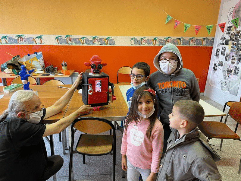 robotination 14 : les enfants face à leur réalisation