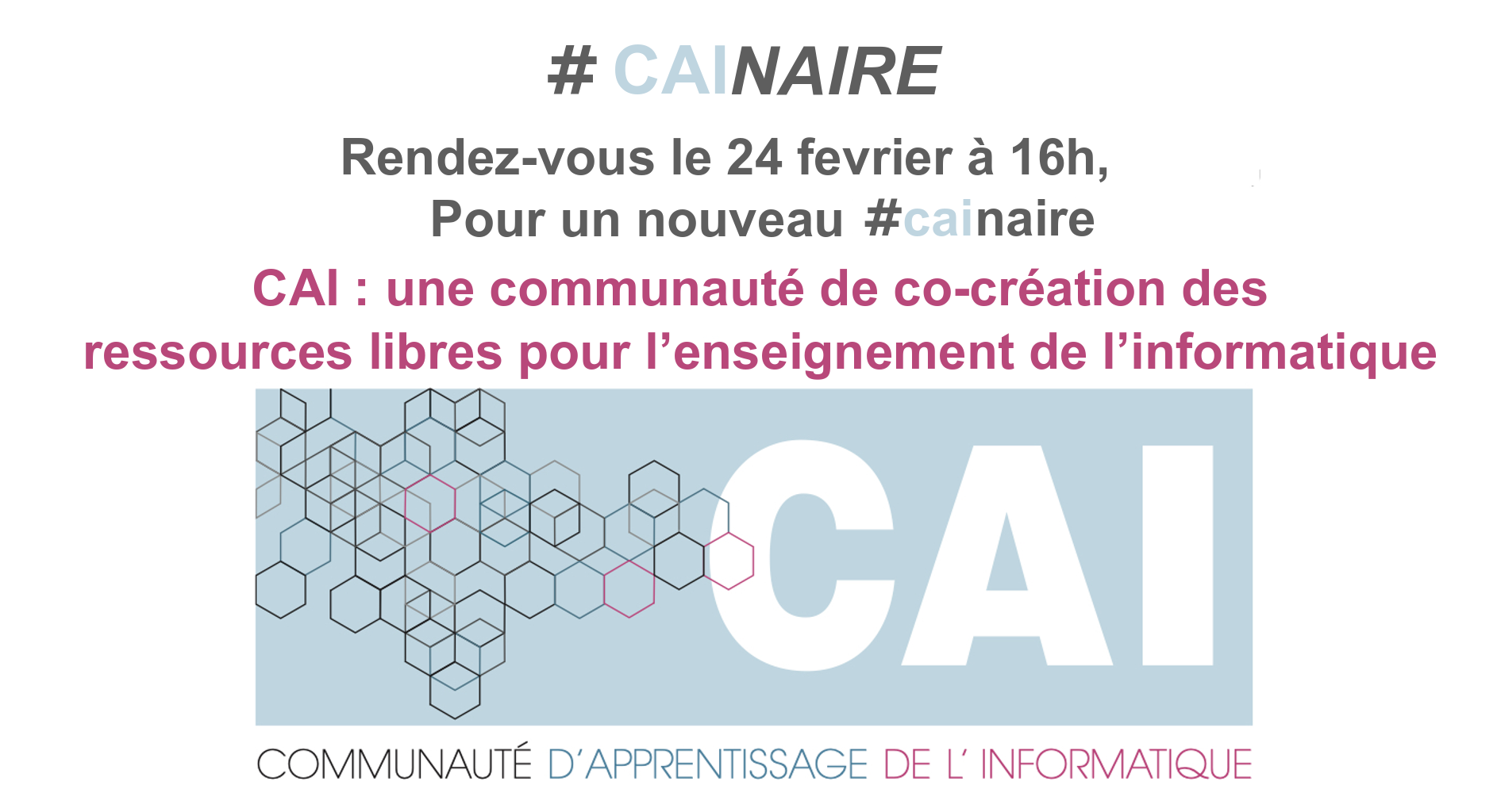 CAI : une communauté de co-création des ressources libres pour l’enseignement de l’informatique